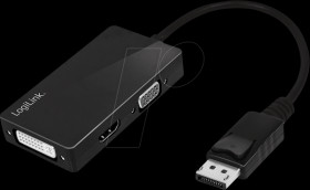 LOGILINK CV0109 DisplayPort Adapter, DP ato DVI / HDMI / VGA