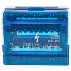 Blok rozdzielczy 4x11 mostek łączeniowy 411