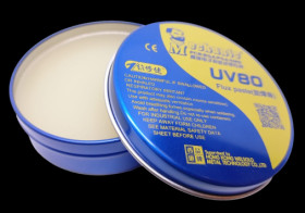 UV80 bezhalogenowa pasta lutownicza topnik flux Mechanic 60g