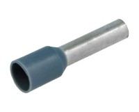 KKT-400S12/10 Końcówka tulejkowa 12mm [przewód 4.0mm2] - szara - 10 szt.