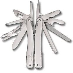 Victorinox Swiss Tool Spirit MX, srebrny w etui z nylonowym paskiem