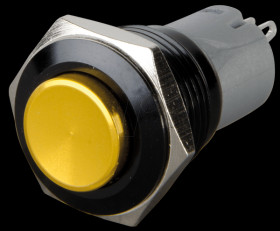 LAS2GQG-11-Z-Y-A Pressure switch, round, 16 mm, 3 A 250 V, yellow