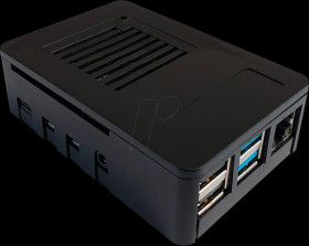 LM-MB4B Case for Raspberry Pi 4, plastic, black