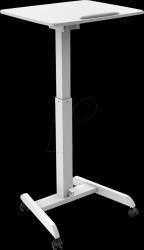 17.02.1548 Workstation, movable, height adjustable, white