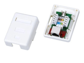 Gniazdo natynkowe STP kat.5e 1xRJ45 GN005