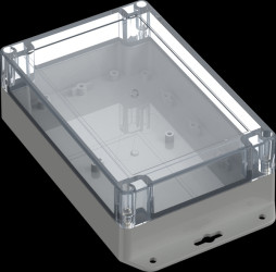 6U07181206639 Industrial housing, 179.9 x 119.9 x 60.2mm, IP66/IP68, light gra