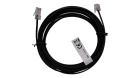 Telephone cable, RJ 11 to RJ45 1m, blac