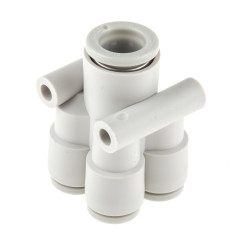 Złączka pneumatyczna Wciskane 6 mm Wciskane 6 mm SMC Adapter rozgałęźny podwójny do rur