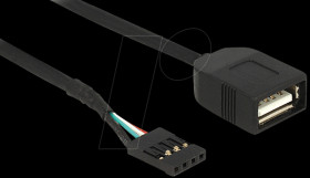 83825 USB Cable Pin header female &gt; USB 2.0 type-A female 40 cm