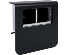 tehalit.SL Pusty nośnik urządzeń 20x80 45x45 czarny SL200809039011 HAGER