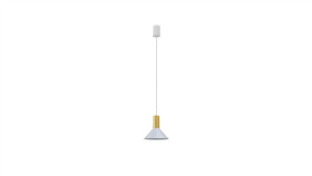 Lampa Wisząca Hermanos A White/Solid Brass 8040 Nowodvorski Lighting