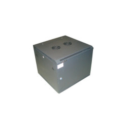 Szafa Rack 19" wisząca PILO 9U |600x600x500 RAL9004, drzwi metalowe