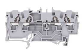 Złączka szynowa 4-przewodowa 2,5mm2 szara 2002-1401 TOPJOBS