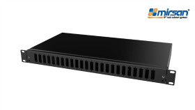 Mirsan Przełącznica Światłowodowa 1U 24Xsc Duplex / Lc Quad Szara