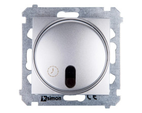 Simon 54 Łącznik z opóźnieniem wyłaczenia srebrny mat DWC10T.01/43