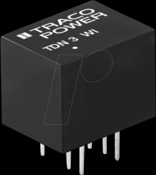 TDN 3-2412WI DC/DC converter, TDN 3WI series, 3 W, 9-36/12 VDC, DIP