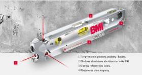 Poziomica laserowa BMI TORPEDO 3