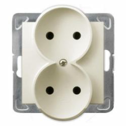 Impresja, Gniazdo podwójne, GP-2YR/m/00, do montażu w ramki