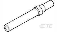 Styk złącza D-Sub TE Connectivity GniazdoPołączenie zagniatane Gniazdo rozmiar 20mm