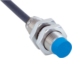 Czujnik zbliżeniowy M12 Indukcyjny 8 mm SICK Montaż na płytce drukowanej 10 → 30 V DC długość 35mm cylindryczny