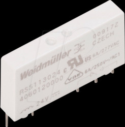 4061590000 Plug-in PCB relay 24 V DC, 6 A, 1 changeover contacts