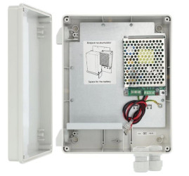 Zasilacz buforowy impulsowy w obudowie ABS IP44 210x248x95mm HPSBH 13,8V/3A/7Ah