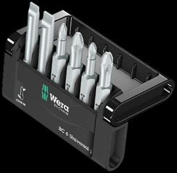 WERA 05056474001 Bits f. slotted/PH/PZ screws Bit-Check 6 Universal 1