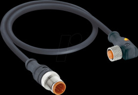 1210 0806 03 L1 300 5M sensor Cable, M12 &gt; M8, 3 pin, male &gt; female, 5 m