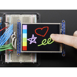 Adafruit 1770 2.8&quot; TFT LCD Display with Touchscreen Breakout &amp; MicroSD Socket