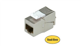 Roline Cat.6A (Class Ea) Keystone, Rj-45, Ekranowany, Beznarzędziowy,...