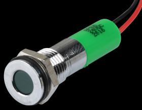 Q8F3CXXG24E Indicator LED, 24 V DC, 8 mm, wired, green/BrC