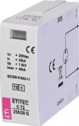 Moduł wymienny ogranicznika przepięć typ T2 (C) MOD. ETITEC C T2 255/20 G (N-PE) 002440416