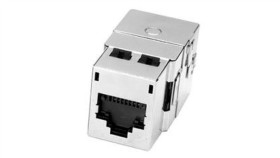 Moduł Datagate 10G 1Xrj45 We8w, Stp 360Deg, 568A/B, Powercat 6 10G Czarny...