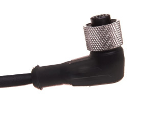 Przewód ze złączem żeńskim M12 4-piny kątowe z kablem 2m XZCP1241L2