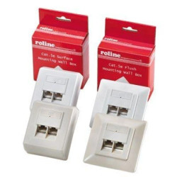 Roline Gniazdo natynkowe Cat.5e 2x białe UTP