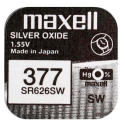 Bateria 377 srebrowa G4 / SR626SW MAXELL