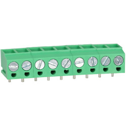 TruConnect 213985 5mm Standard Profile 90 Degree 9 Way Terminal Block