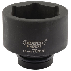Draper Expert 05131 Expert 70mm 1&quot; Square Drive Hi-Torq&#xAE; 6 Point Impact Socket