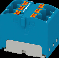 3273924 PTFIX distributor block, 6x4, blue