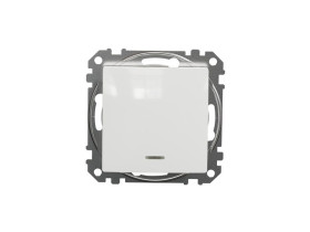 SEDNA DESIGN & ELEMENTS Wyłącznik pojedynczy 2-biegunowy z sygnalizacją załączenia biały SDD111102N SCHNEIDER ELECTRIC