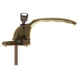 Yale Locks PVCu Window Handle Polished Brass Finish