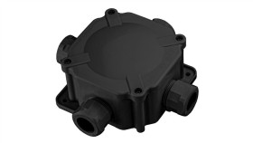 Puszka Instalacyjna Hermetyczna Pg21 5X6mm2 Ip67 Czarna Odporna Na Uv A.0036C