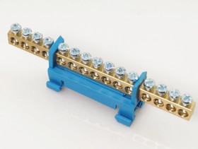 Listwa zaciskowa 15-polowa 1-16mm2 niebieska LZM-B15