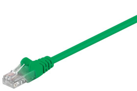 Kabel krosowy patchcord U/UTP kat.5e CCA zielony 5m 68378