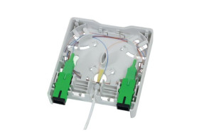 Płytka naścienna, seria: FWOA, Fibre, l. otworów: 2, SC, Ekranowane, Prosty