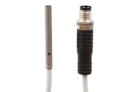 Czujnik optyczny odbiociowy fi4 dł: 36mm Sn: 50mm 10-30V DC PNP złącze kablowe 0,3m M8 3 pinowe PUR IP67 OTR49170