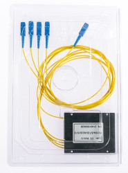 Splitter PLC 1:4 SC/UPC ABS, 1m