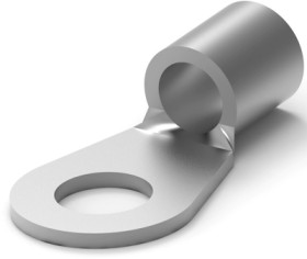 Uninsulated ring cable lug, 10.5-16.8 mm², AWG 6, 8.33 mm, M8, metal, 33466