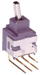 Przełącznik Wł.-(wł.) DPDT NKK Switches Płytka drukowana długość przełącznika 6.3mm