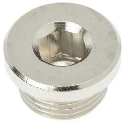 Zaślepka rdzoodporna, seria: 0919, Mosiądz, G 3/8